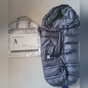 7 AM Evolution stroller carseat muff, grey,  EUC, grey